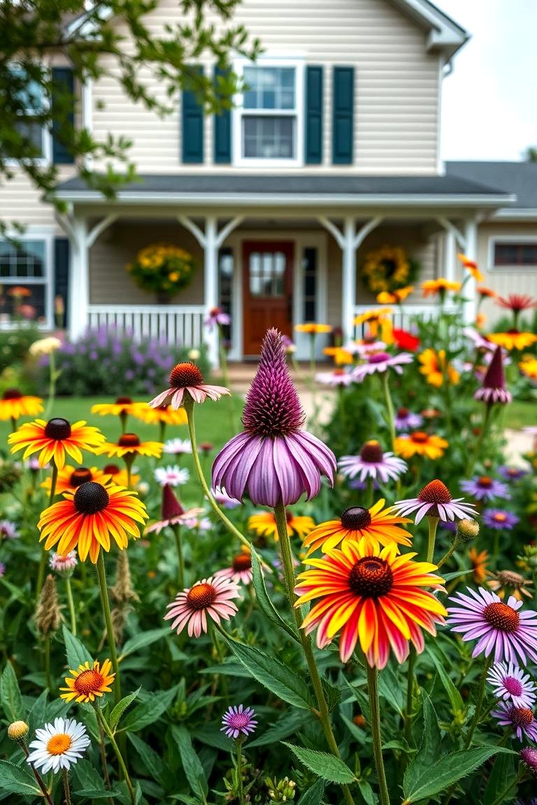 Native Wildflower Garden - 25 Front Yard Flower Bed Ideas