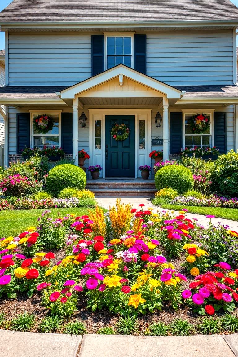 Themed Flower Bed for Personality - 25 Front Yard Flower Bed Ideas
