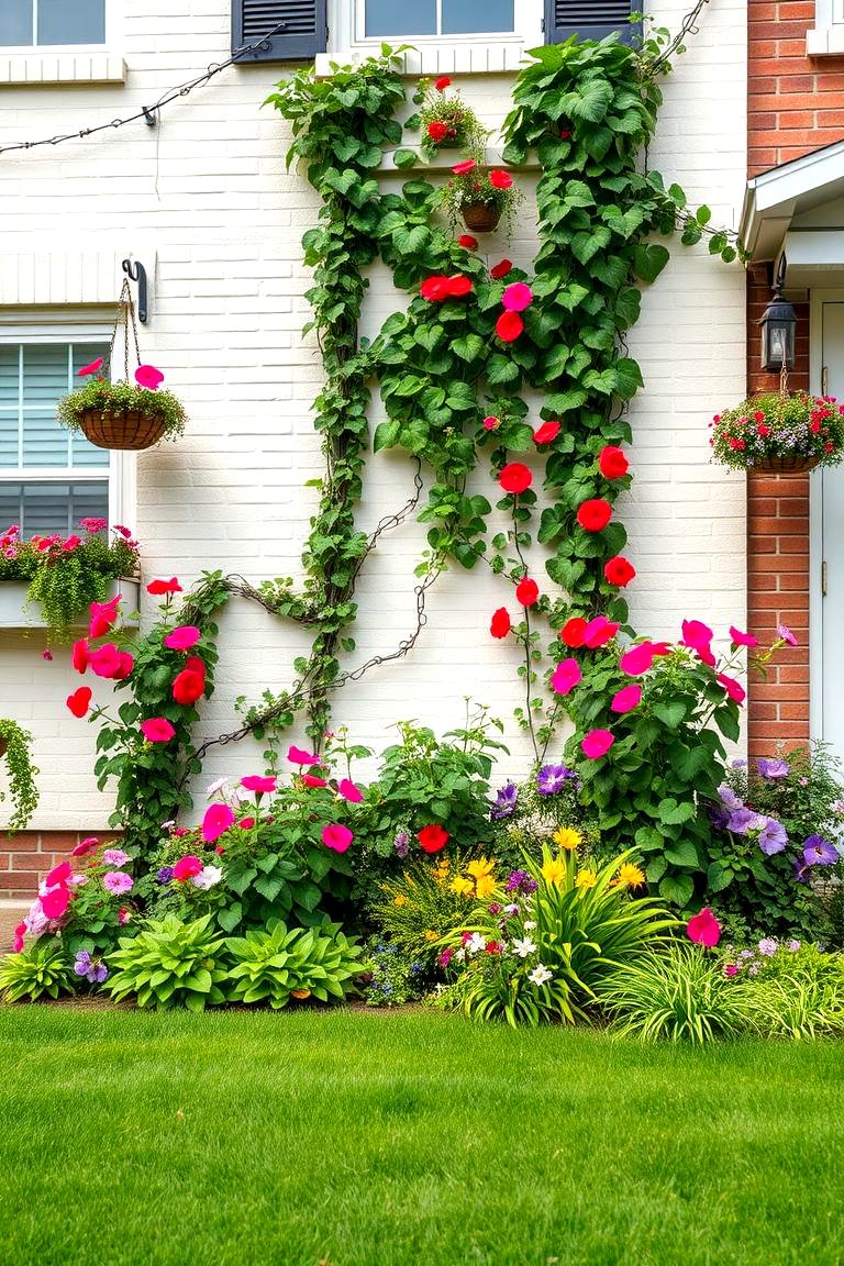 Vertical Garden for Small Spaces - 25 Front Yard Flower Bed Ideas